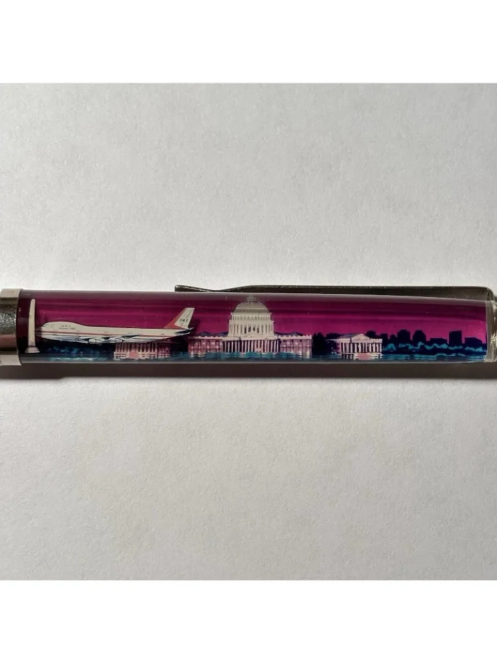 Washington DC Floaty Pen Nation's Capital 747 Airplane Moves by Capitol Vintage
